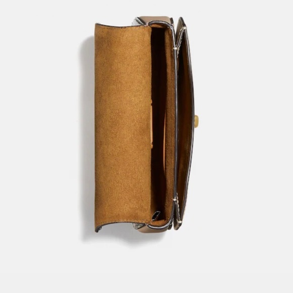 Authentic COACH 1941 turnlock refined calf/genuine snakeskin Flap crosb/Beltbag - Picture 15 of 16